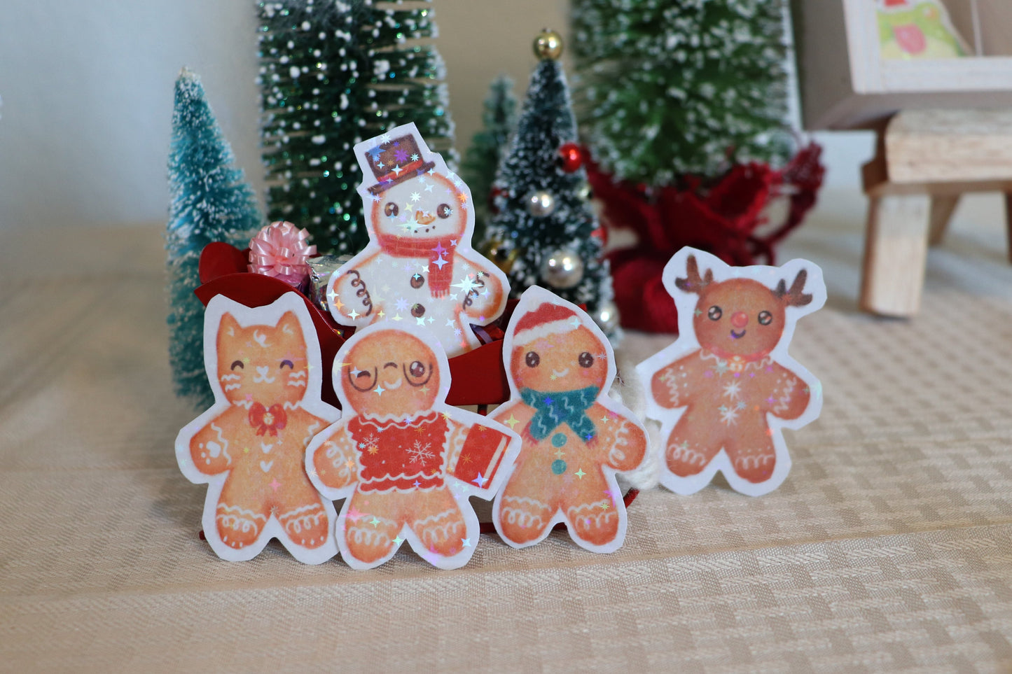 Gingerbread Friends Stickers