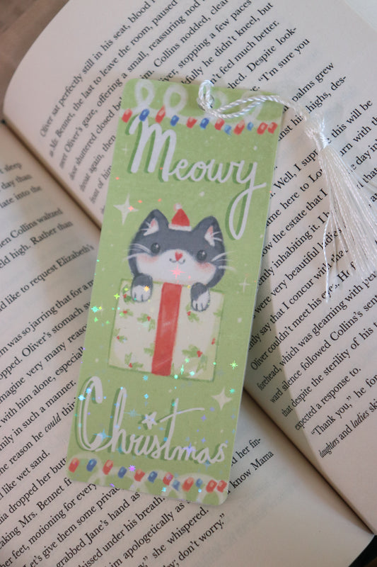 A Meowy Christmas Bookmark