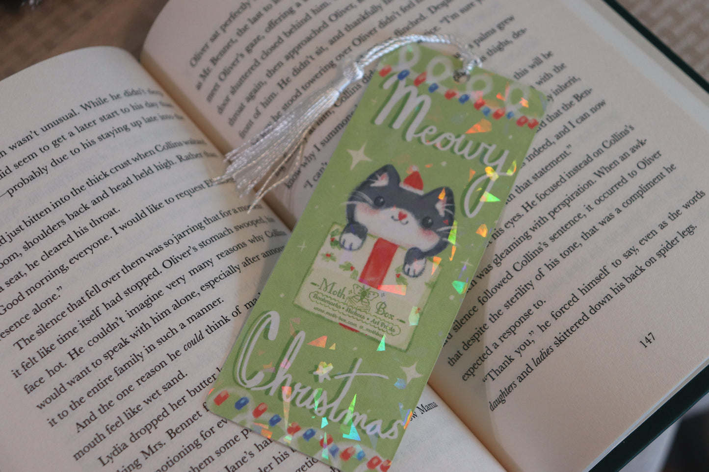 A Meowy Christmas Bookmark