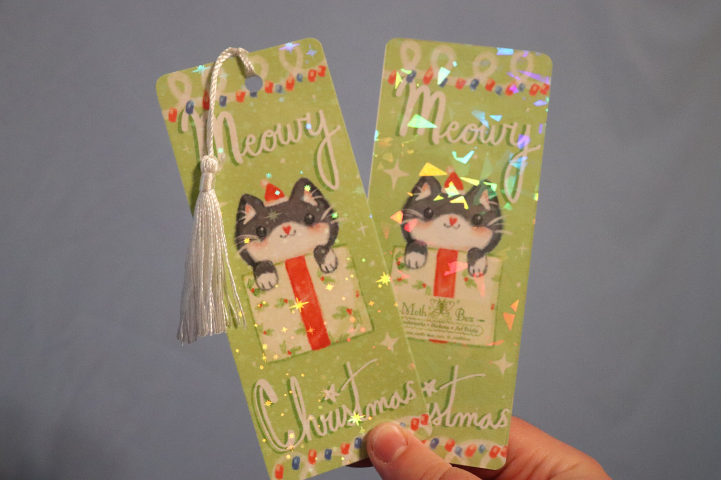 A Meowy Christmas Bookmark